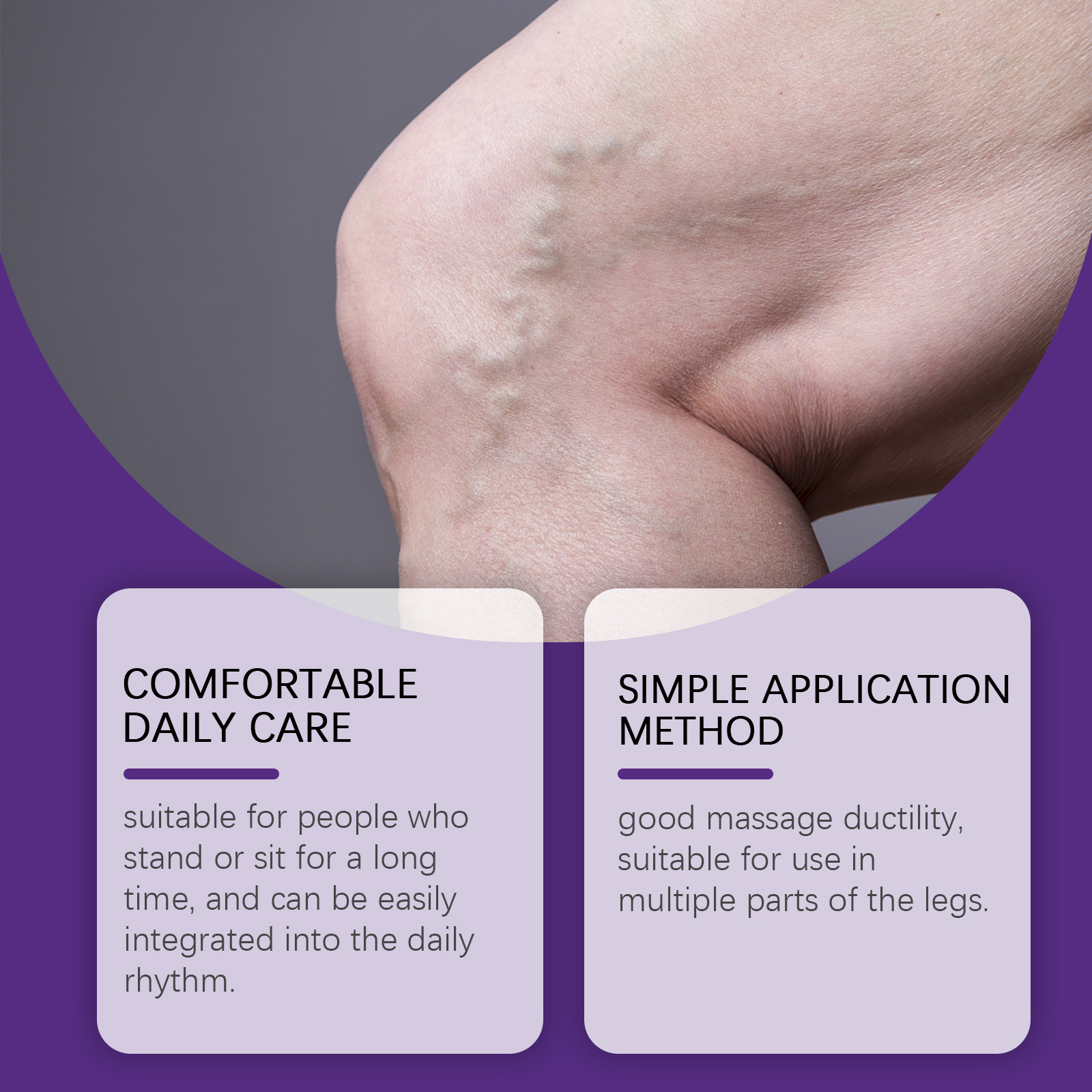Leg Care Cream Mild Ingredients Daily Nourishing Comfortable Ease Discomfort Massage Skin Lotion For Body Leg Skin