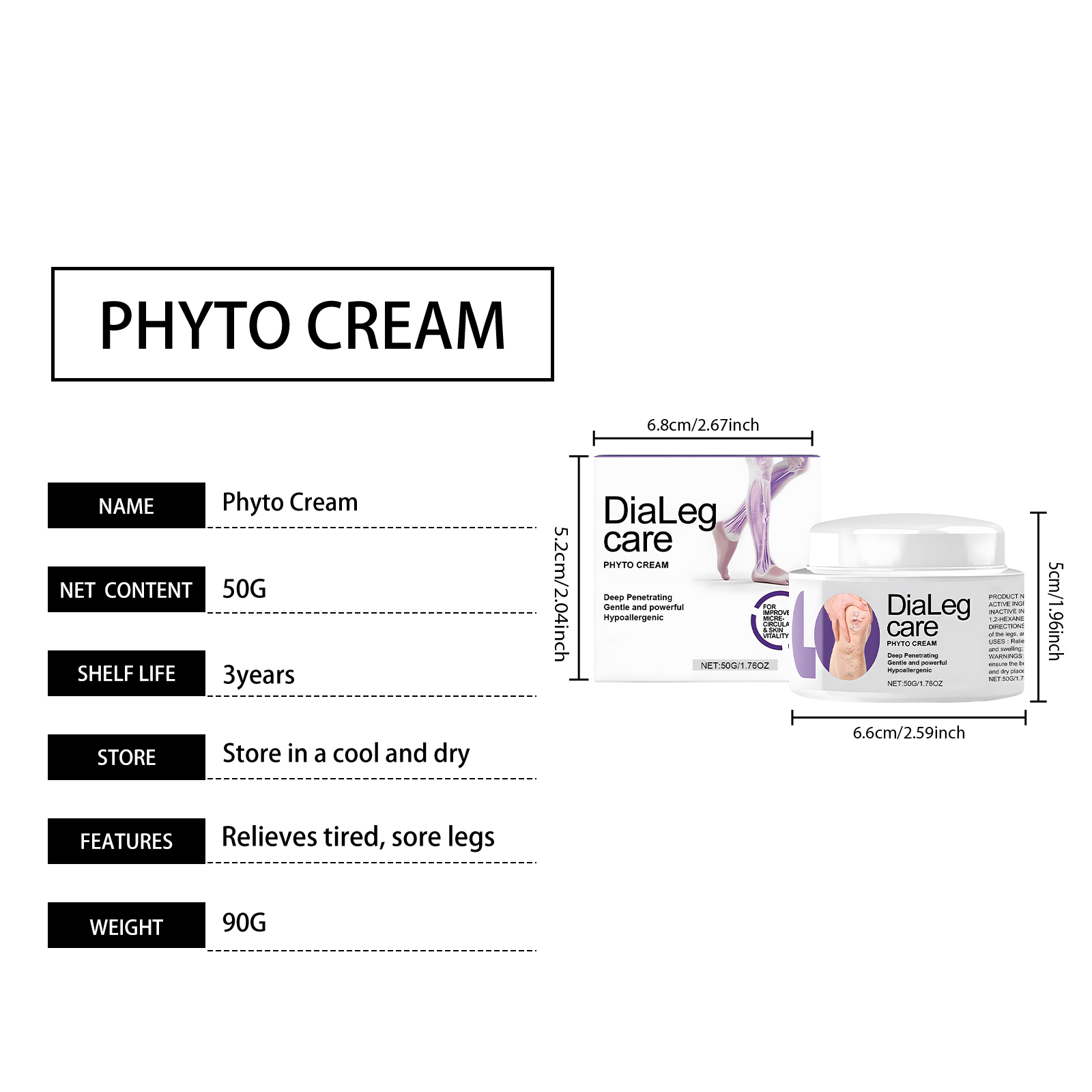 Leg Care Cream Mild Ingredients Daily Nourishing Comfortable Ease Discomfort Massage Skin Lotion For Body Leg Skin