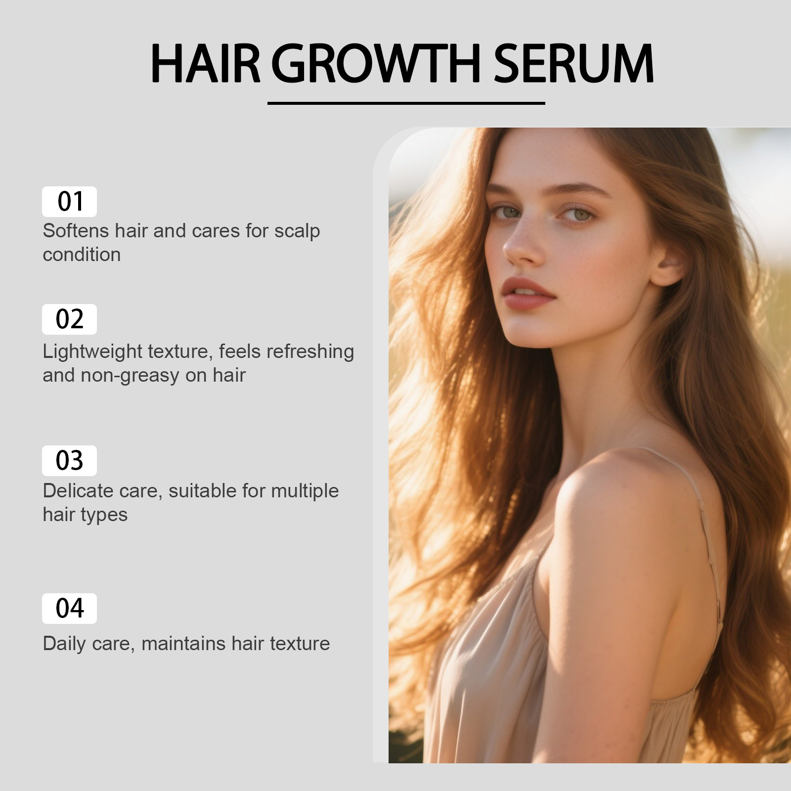 Hair Care Essence Liquid Moisturizing Protecting Soft Bright Shiny Plump Fluffy Nourish Hair Strands Tresses