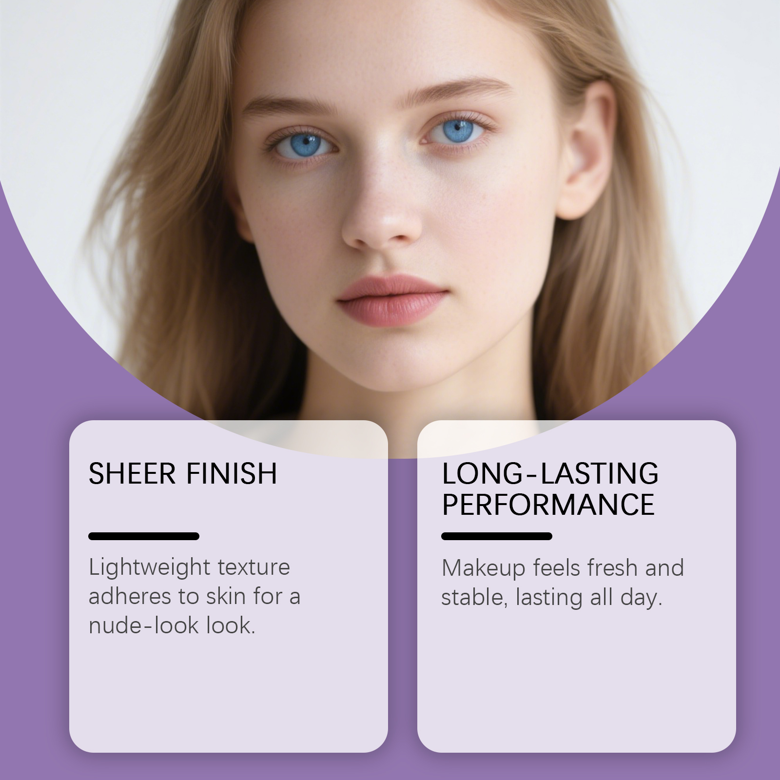 Light Protective Foundation Natural Fit Glossy Thin Hydrating Long Lasting No Fading Create Clear Makeup Look