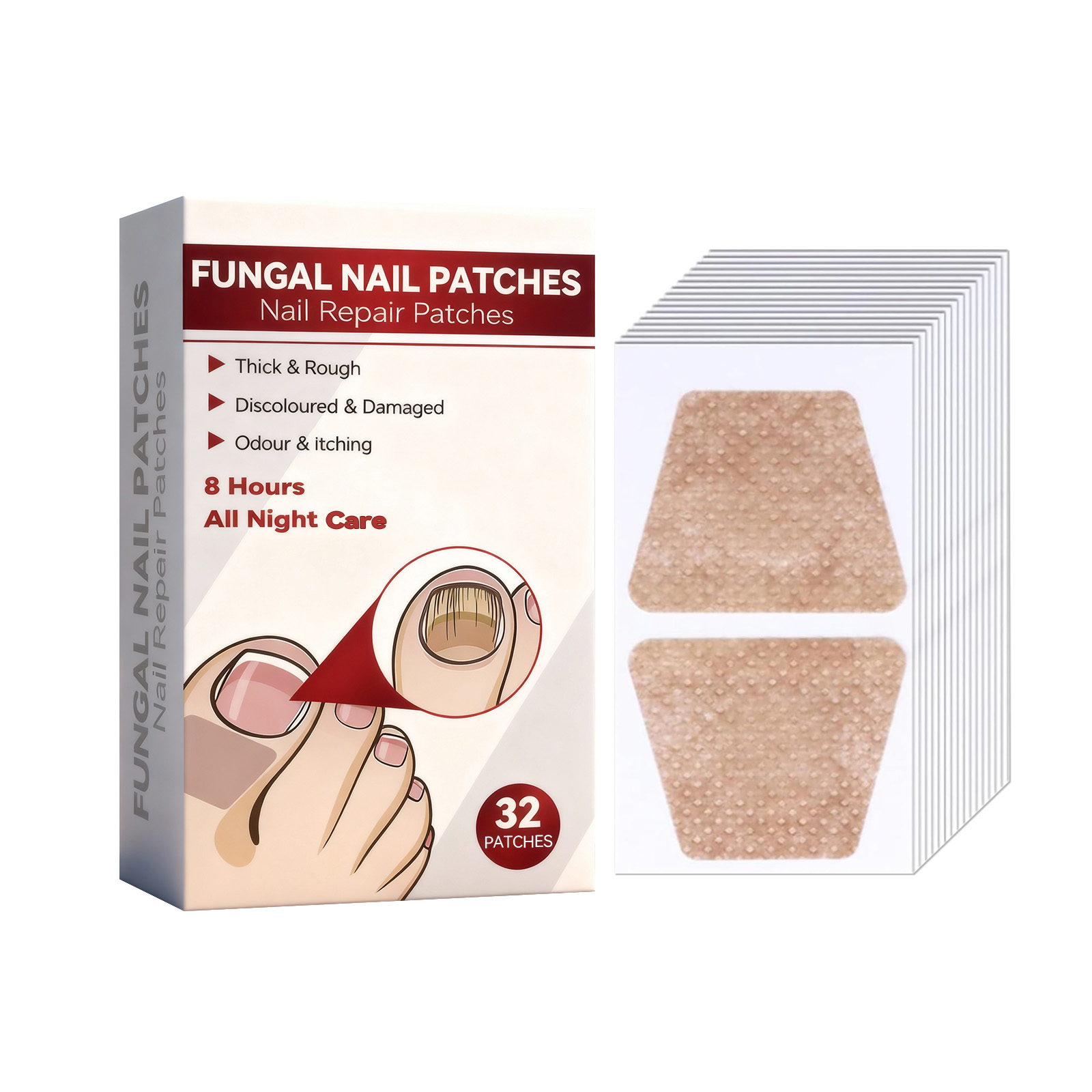 Nail Care Patches Mild Nourishing Gentle Skin Friendly Close Fitting Convenient For Manicure Daily Maintenance