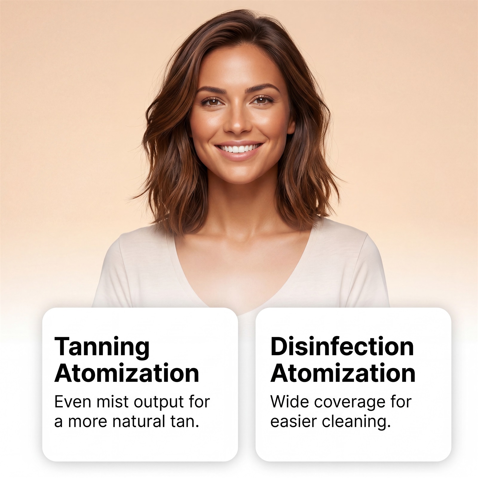 Multi Functional Spray Tanning Device Even Coloring Natural Delicate Skin Care Light Compact Daily Maintenance