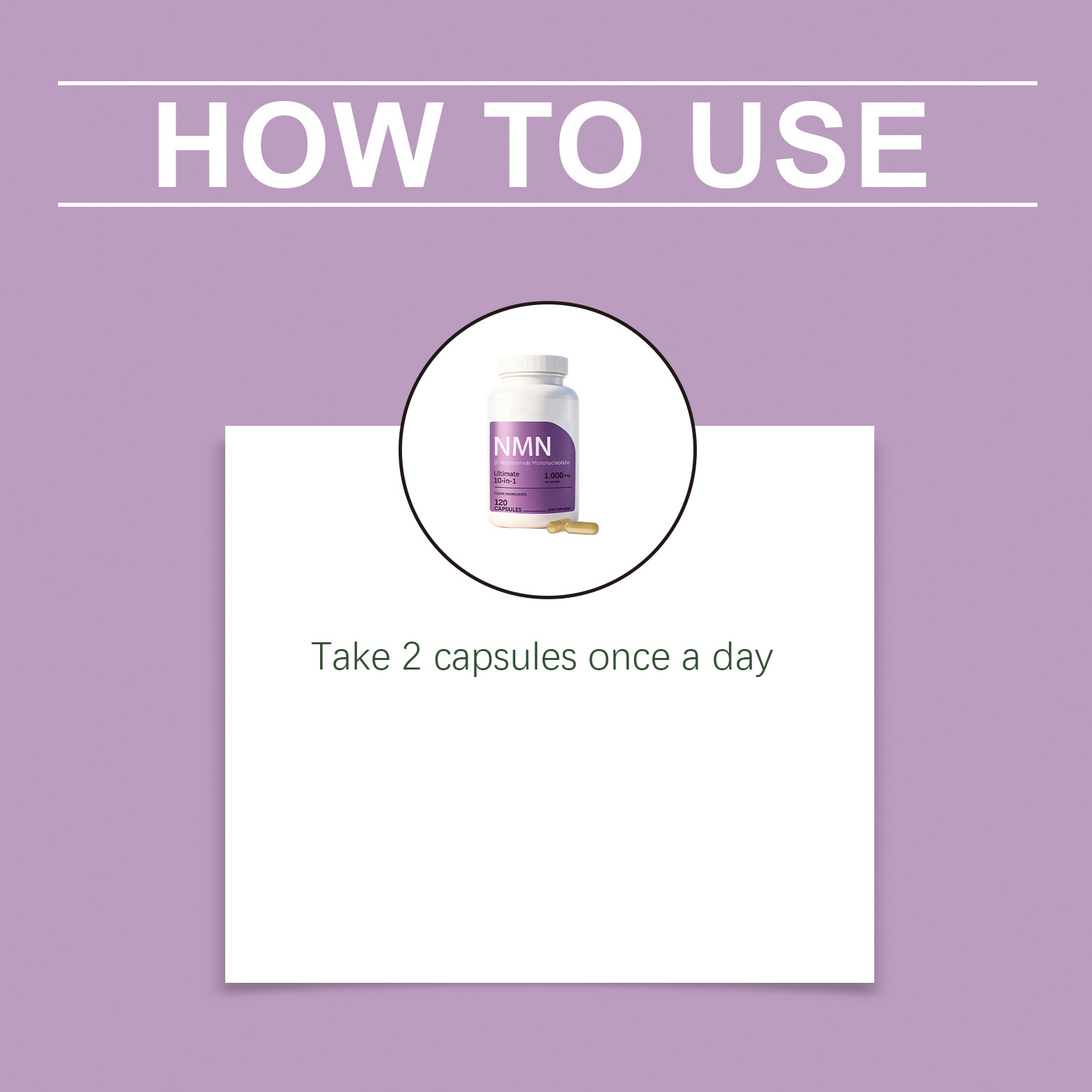 Nmn Capsule Energy Support Oxidation Balance Health Maintain Age Manage Body Care All Age Group Diet Supplement