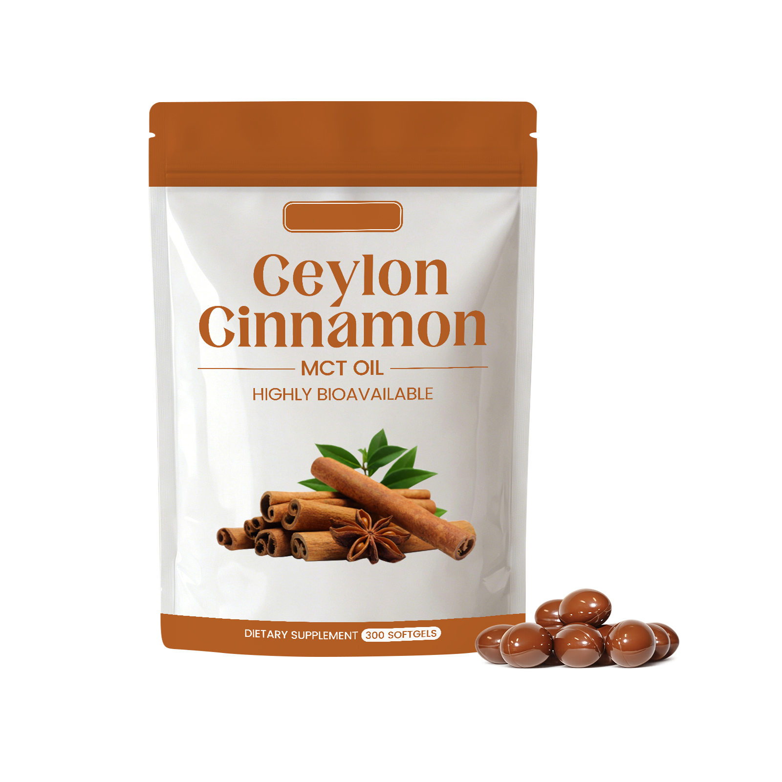 Ceylon Cinnamon Nutrient Capsules Mild Ingredients Support Daily Body Vitality Wellness Supplement Care Physical Condition