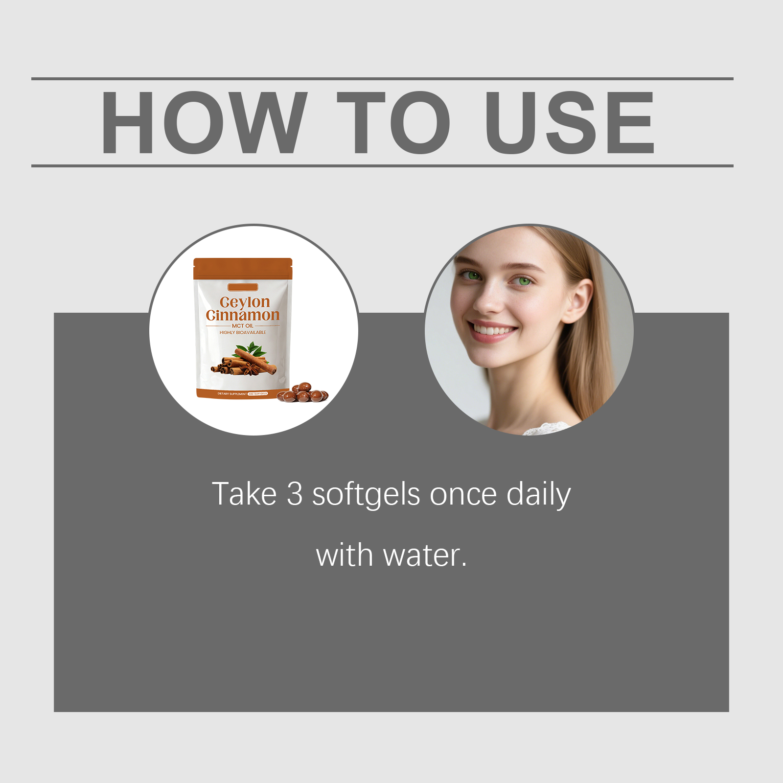 Ceylon Cinnamon Nutrient Capsules Mild Ingredients Support Daily Body Vitality Wellness Supplement Care Physical Condition