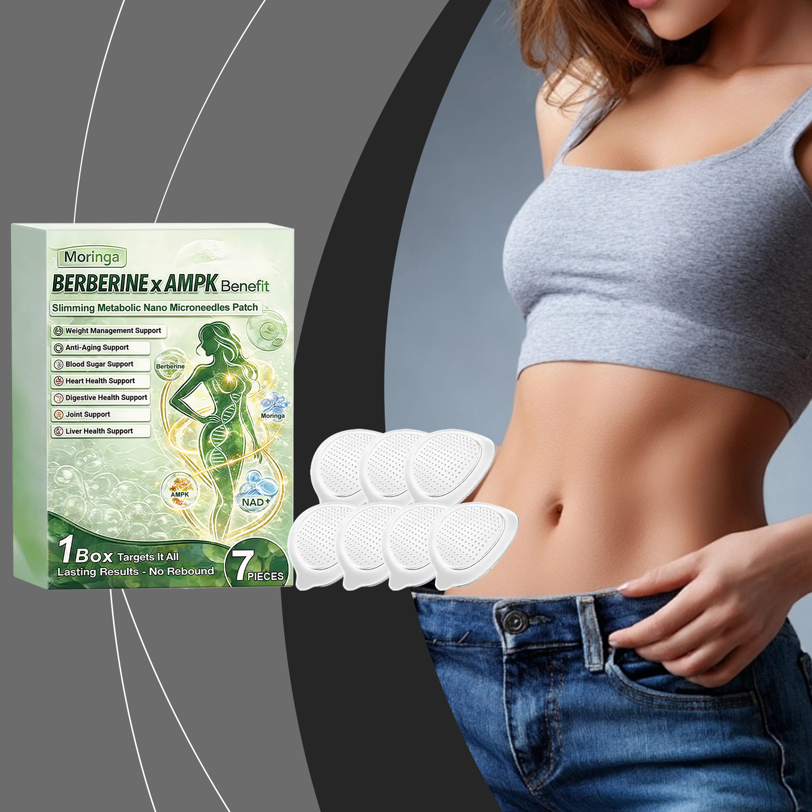Moringa Body Care Patch Mild Gentle Nurture Skin Friendly Breathable Refreshing Convenient Skin Body