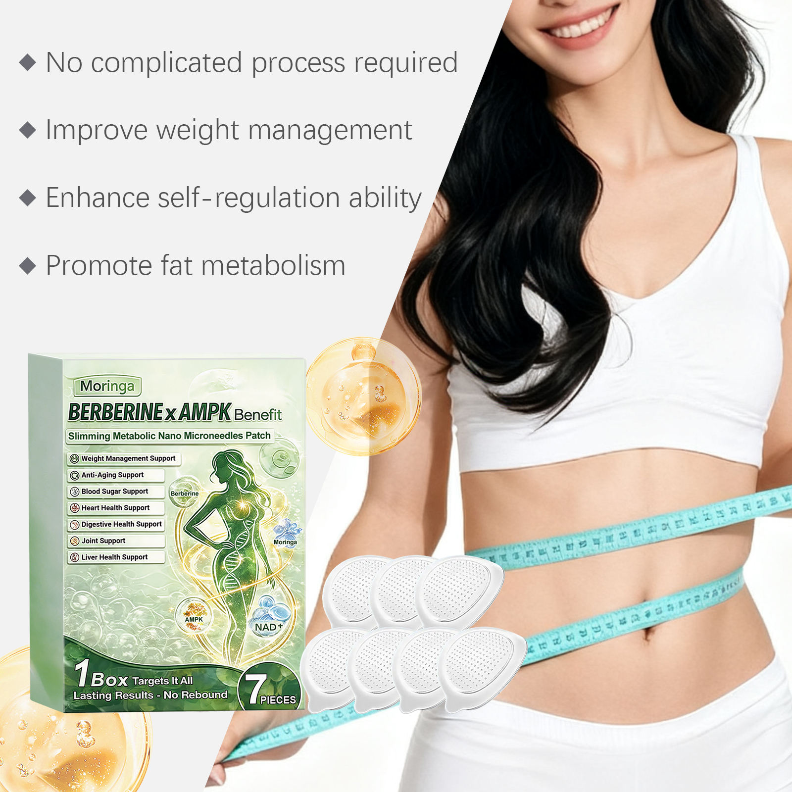 Moringa Body Care Patch Mild Gentle Nurture Skin Friendly Breathable Refreshing Convenient Skin Body