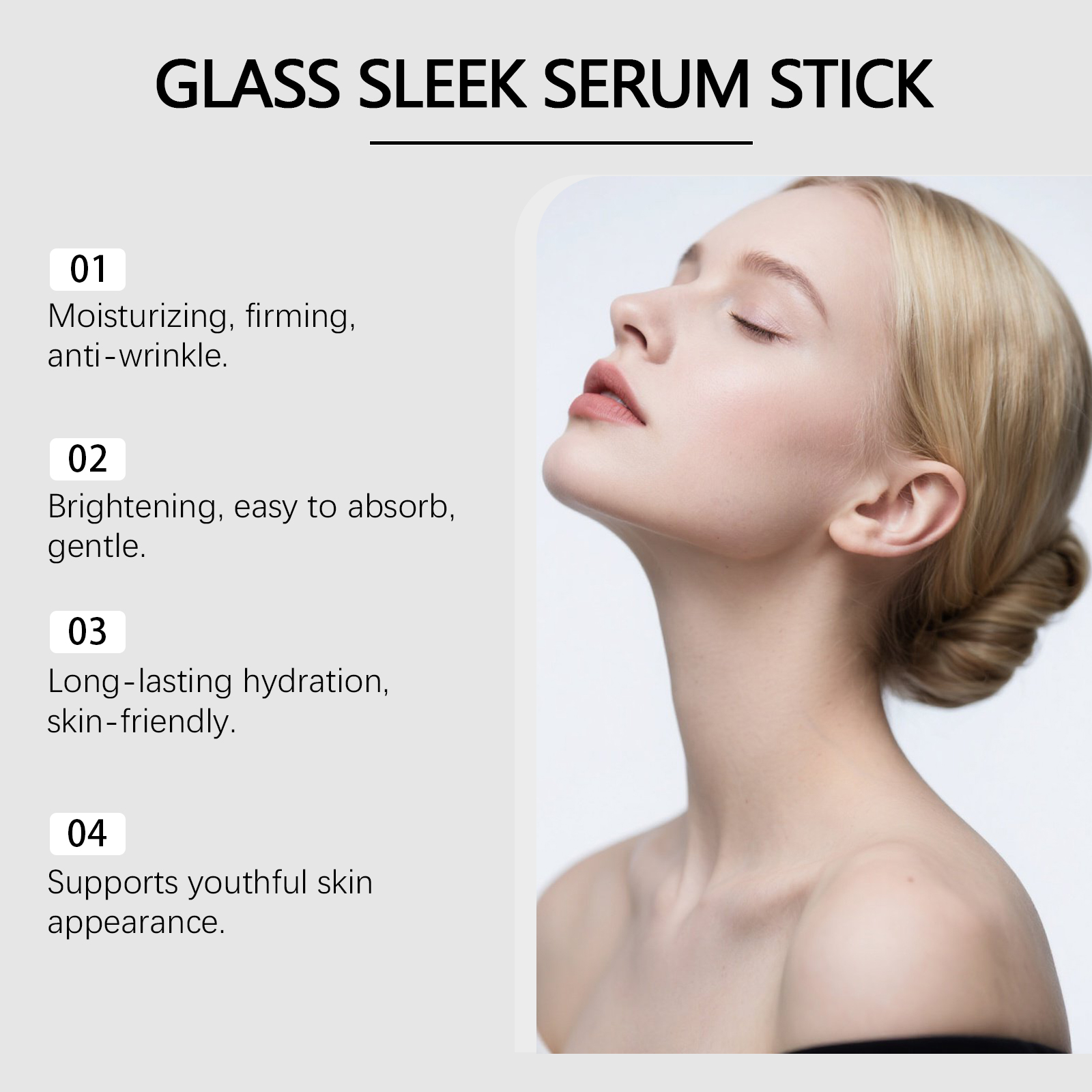 Brightening Facial Essence Stick Melts On Skin Solid Hydrating Moisturizing Nourishing Softening Daily Pre Makeup Care