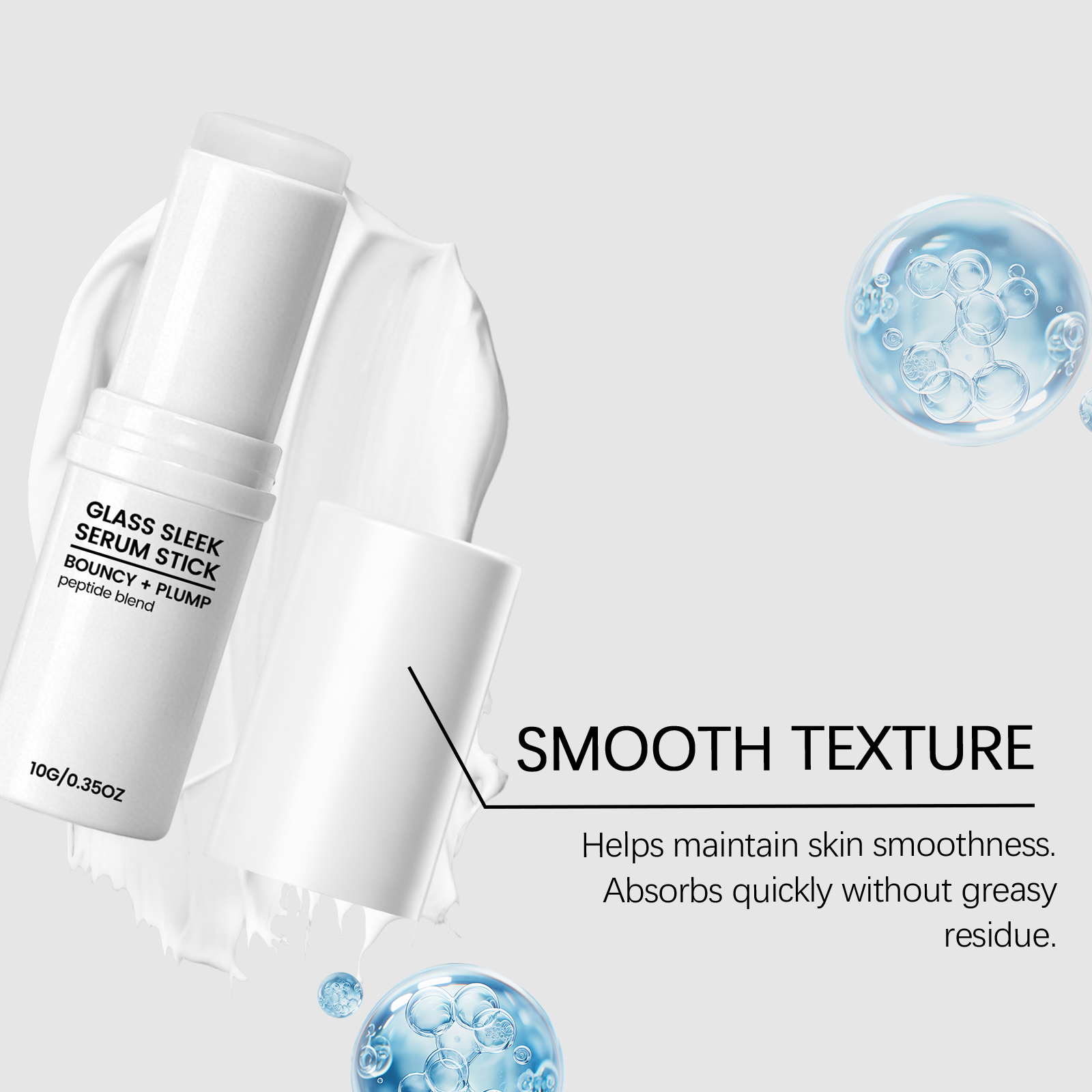 Brightening Facial Essence Stick Melts On Skin Solid Hydrating Moisturizing Nourishing Softening Daily Pre Makeup Care