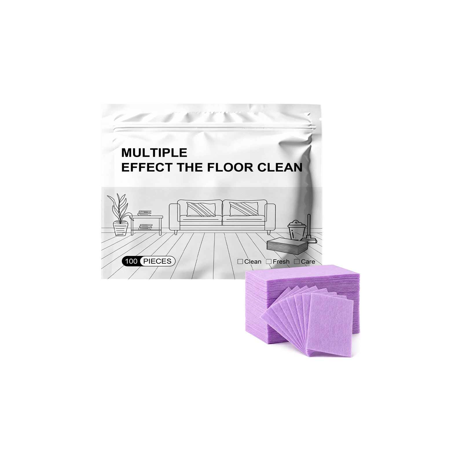 Multi Effect Floor Cleaning Tablets Quick Dissolve Deep Clean Safe Mild Multiple Floors Application