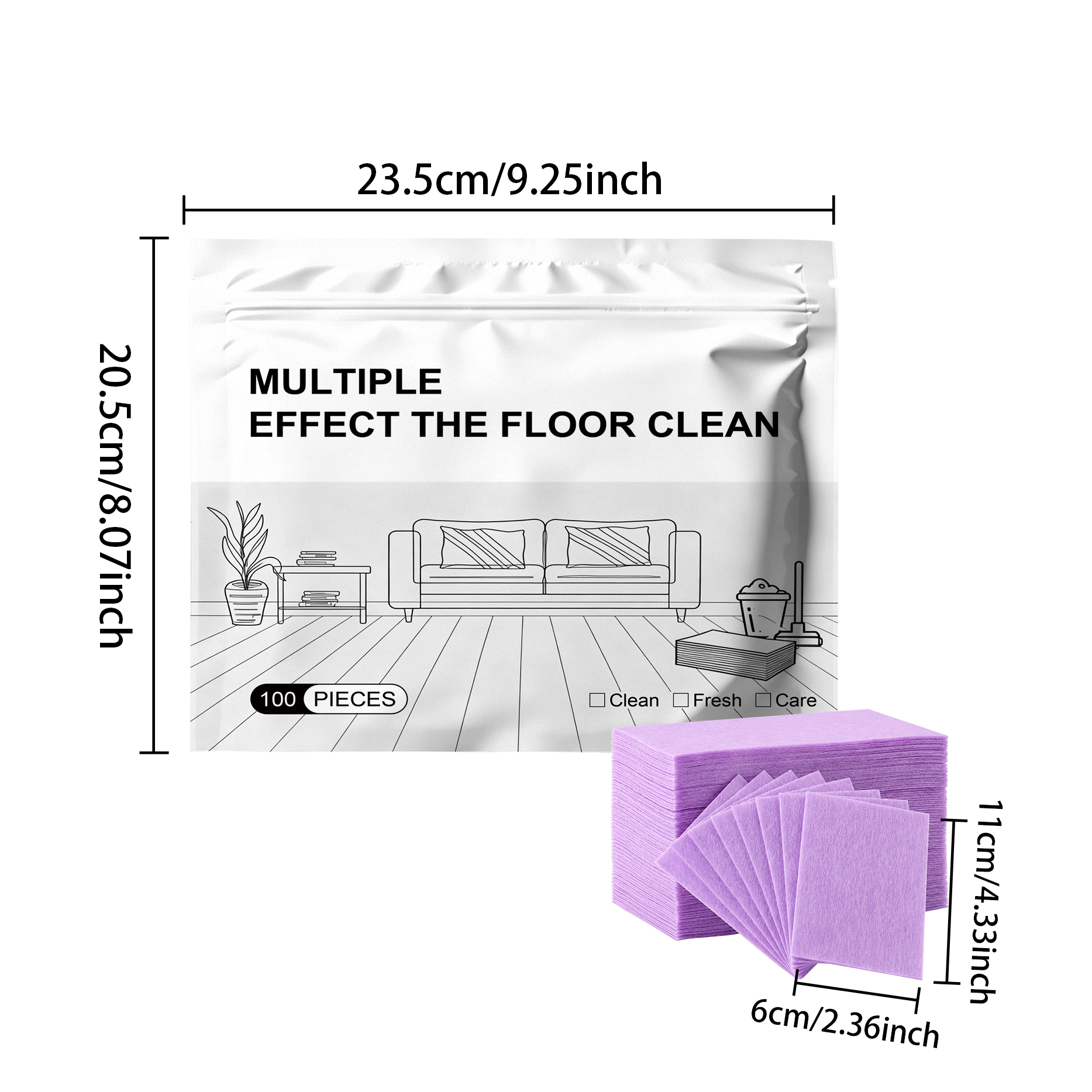 Multi Effect Floor Cleaning Tablets Quick Dissolve Deep Clean Safe Mild Multiple Floors Application