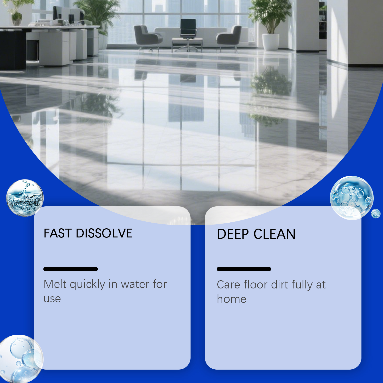Multi Effect Floor Cleaning Tablets Quick Dissolve Deep Clean Safe Mild Multiple Floors Application