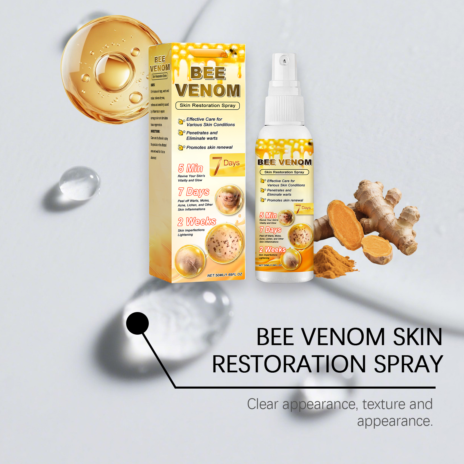Skin Cleansing Spray Herbal Essence Mild Cleansing Skin Smoothing Tender Daily Body Care Spray