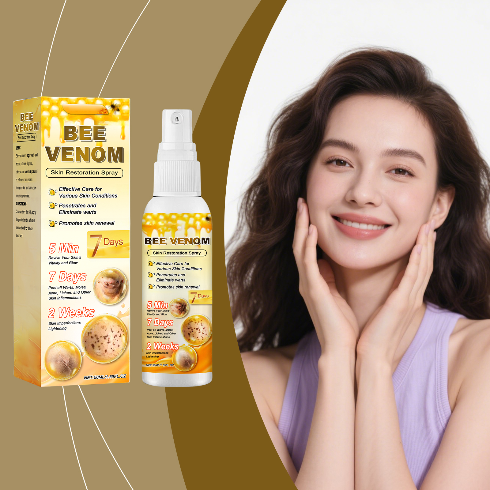 Skin Cleansing Spray Herbal Essence Mild Cleansing Skin Smoothing Tender Daily Body Care Spray