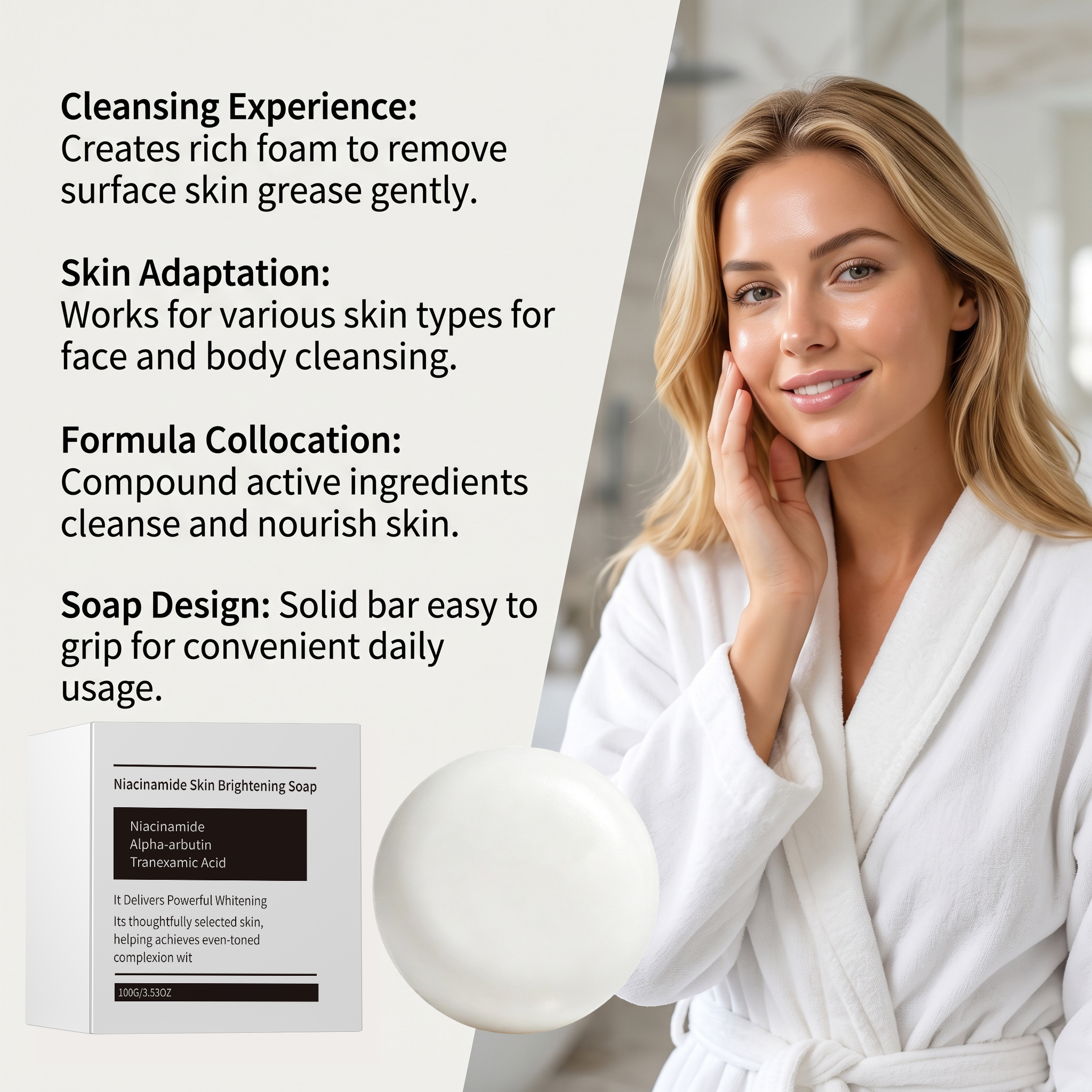 Skin Care Soap Gentle Mild Cleansing Delicate Smooth Body Bath Fresh Moisturizing Daily Nursing