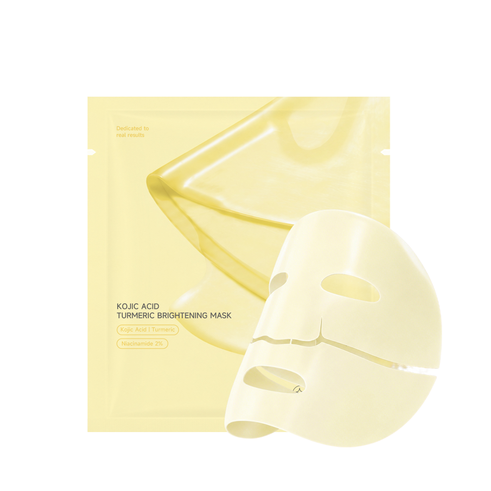 Kojic Curcumin Brightening Facial Mask Bag Hydrating Delicate Lightening Skin Facial Care