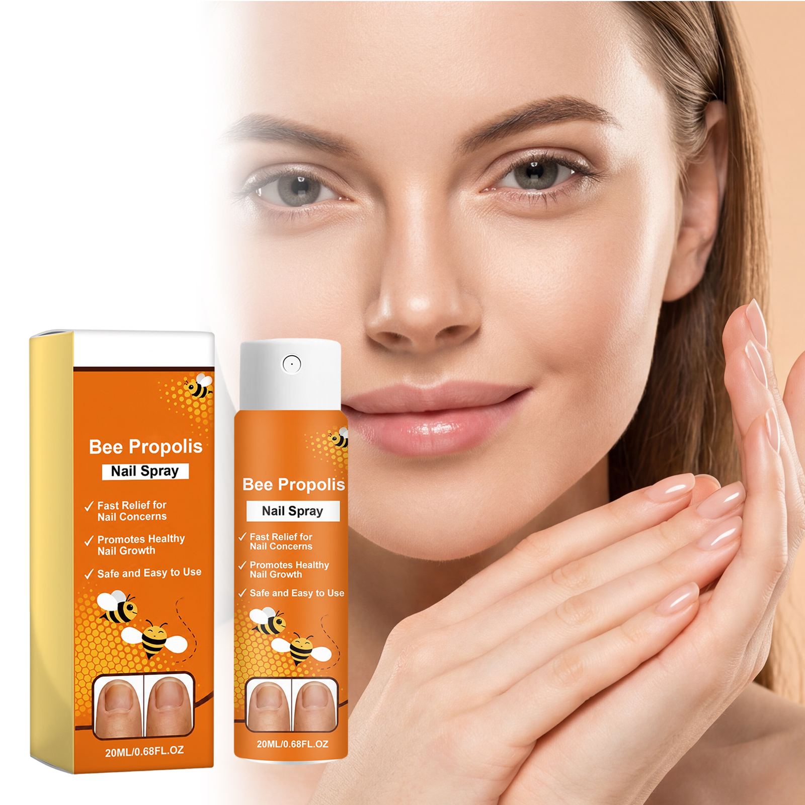 Nail Care Spray Mild Ingredients Moisturize Nail Surface Keep Fresh And Glossy For Hand And Toe Nails