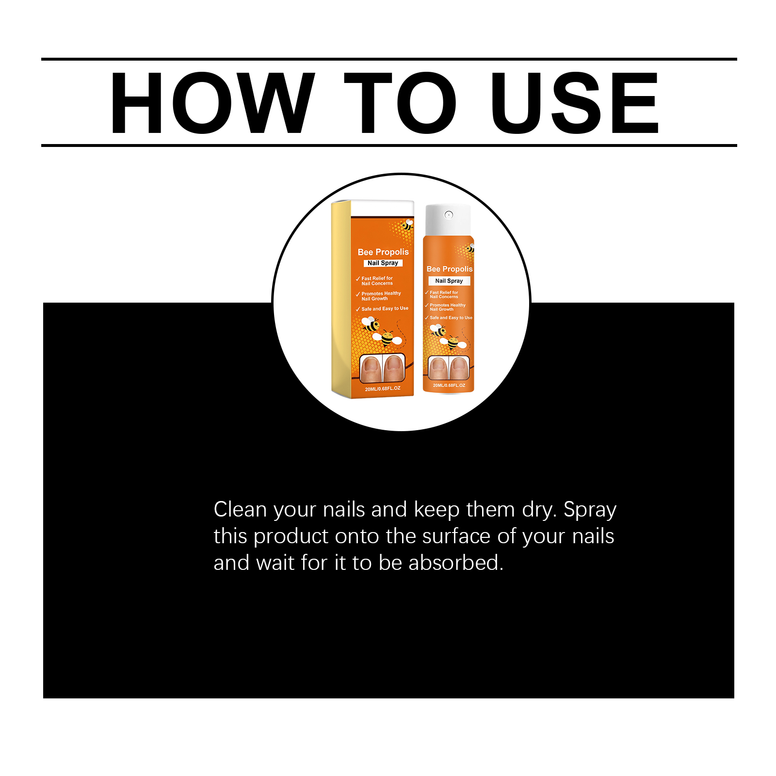 Nail Care Spray Mild Ingredients Moisturize Nail Surface Keep Fresh And Glossy For Hand And Toe Nails