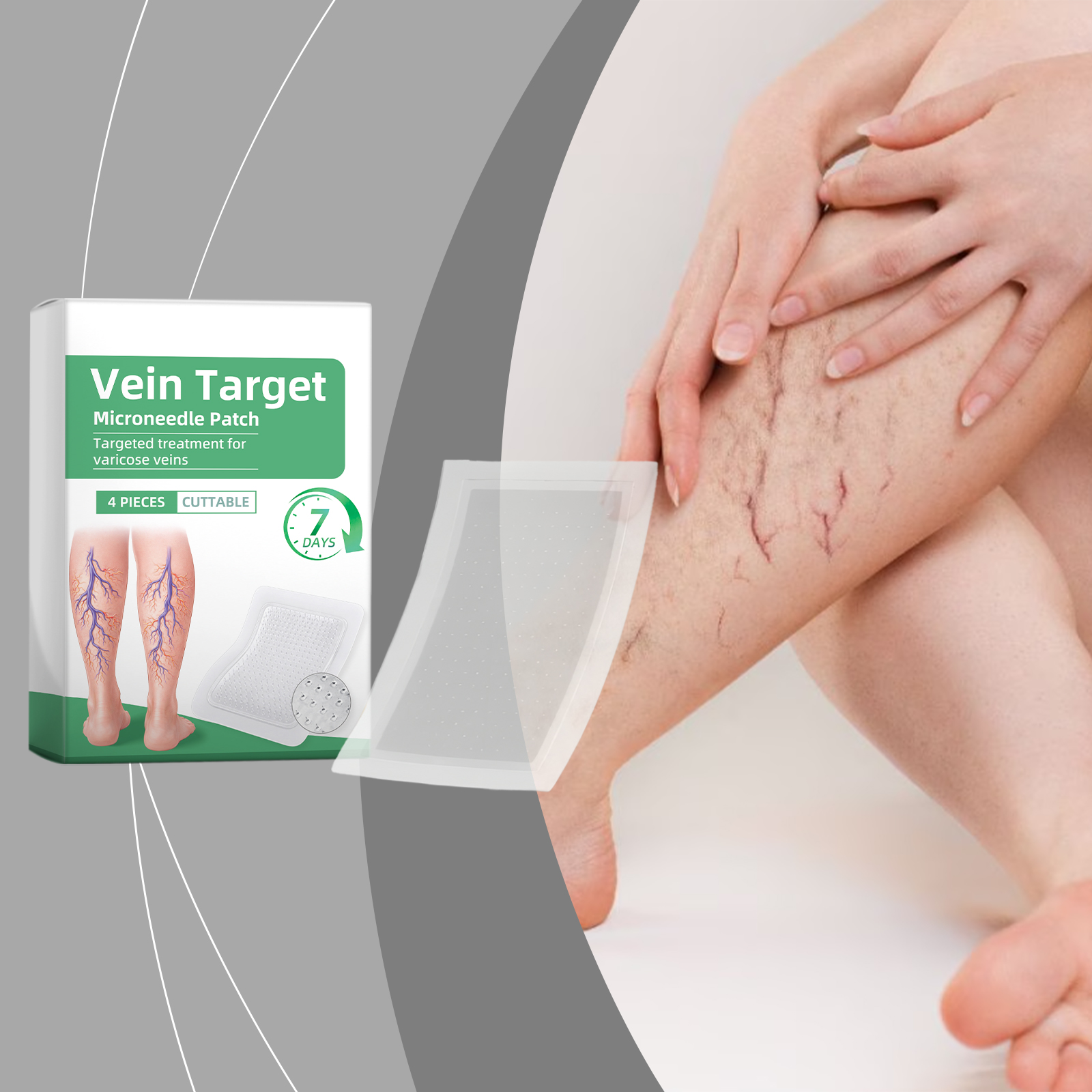 Leg Care Patch Mild Formula Moisturizing Soft Fit Skin Portable Easy Use Daily Body Care