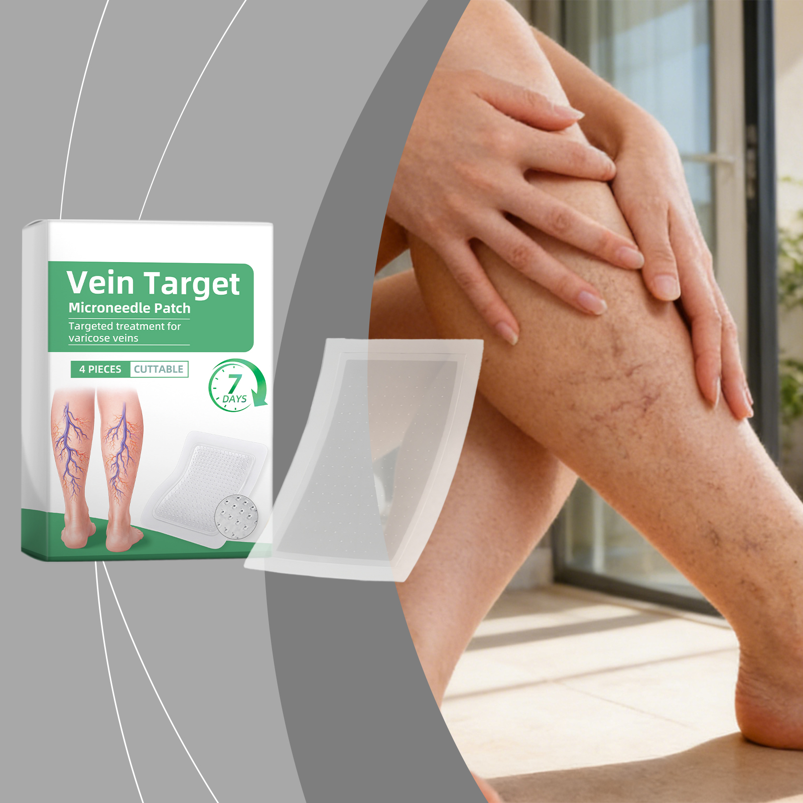 Leg Care Patch Mild Formula Moisturizing Soft Fit Skin Portable Easy Use Daily Body Care