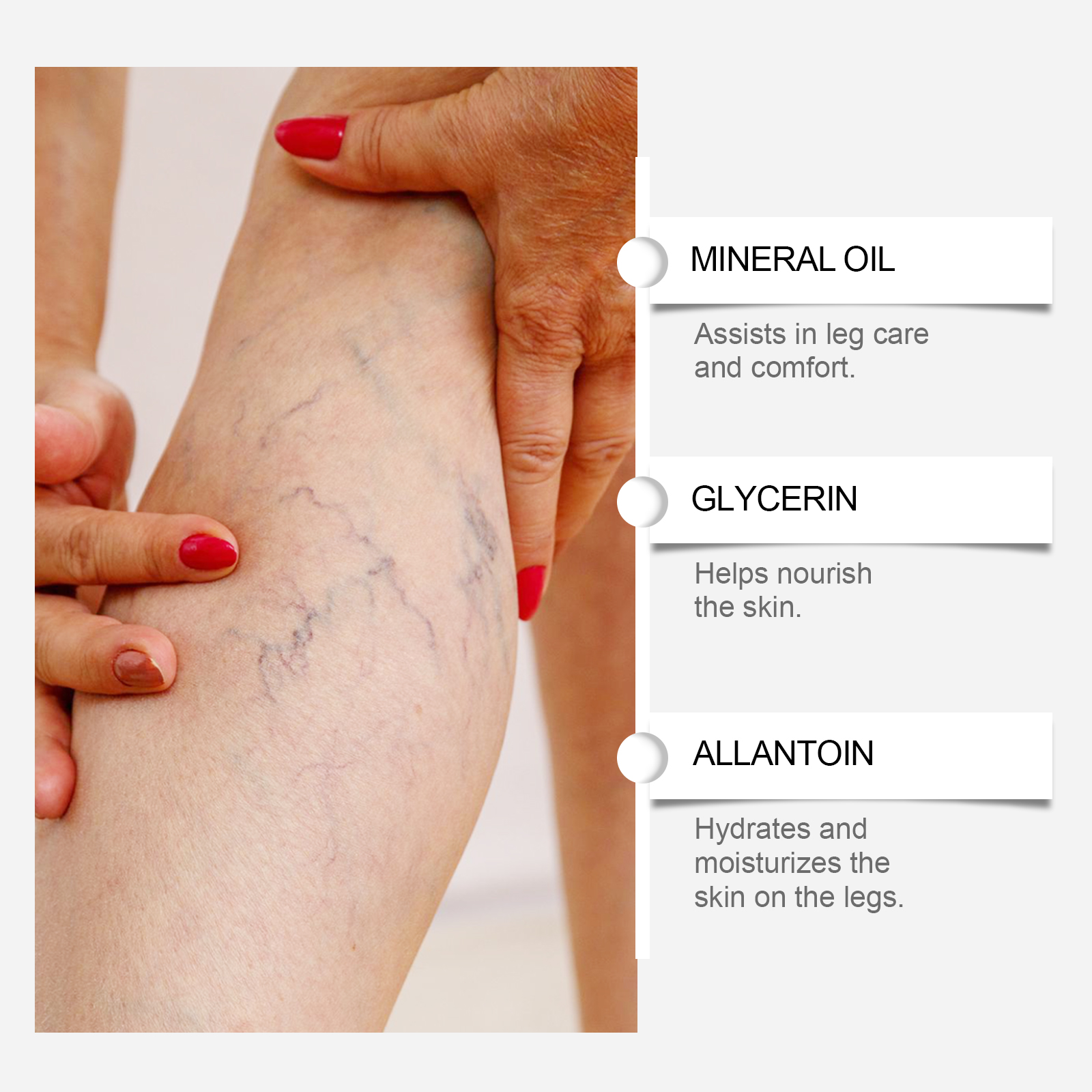 Leg Care Patch Mild Formula Moisturizing Soft Fit Skin Portable Easy Use Daily Body Care