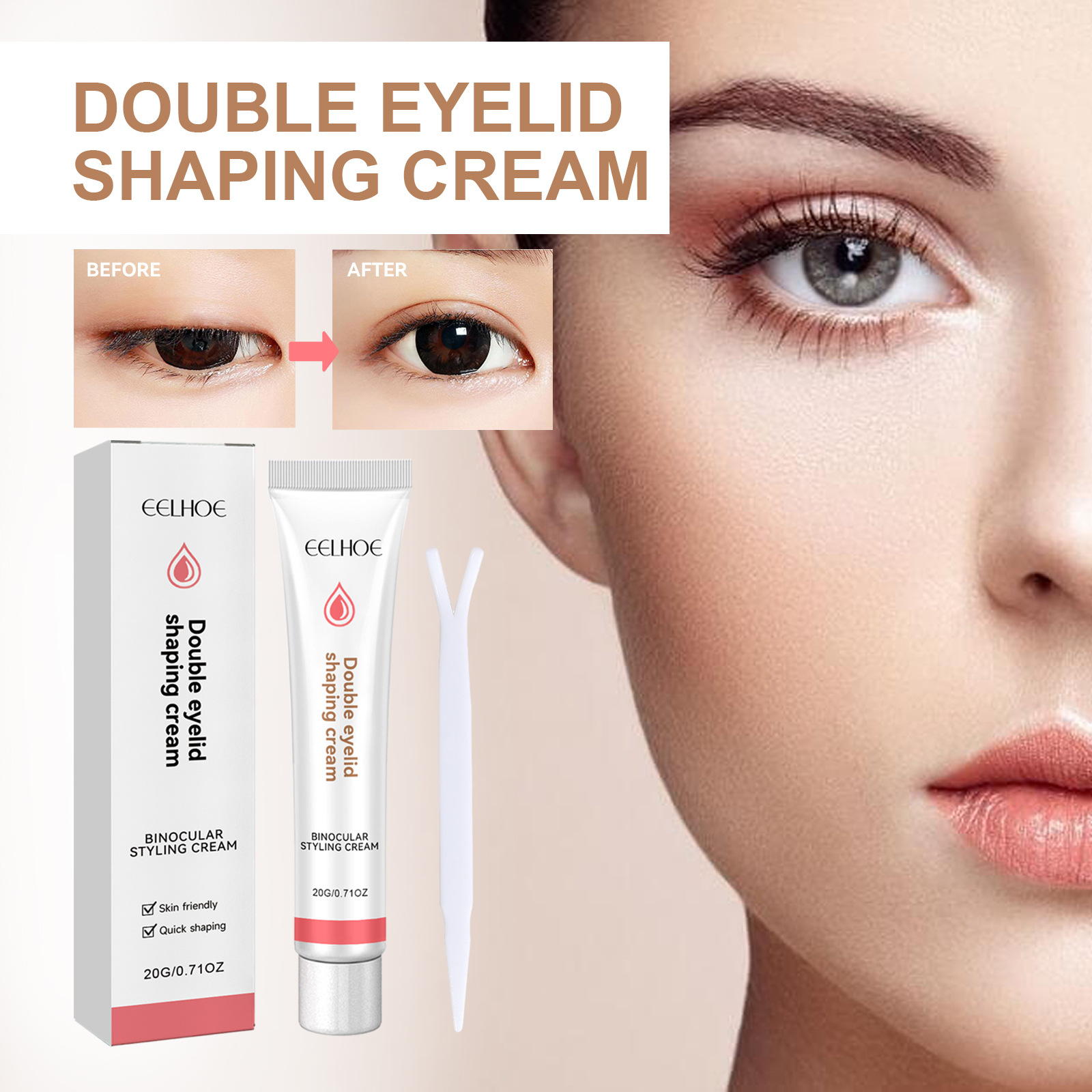 Double Eyelid Styling Cream Natural Invisible Long Lasting Eyelid Shaping Gel