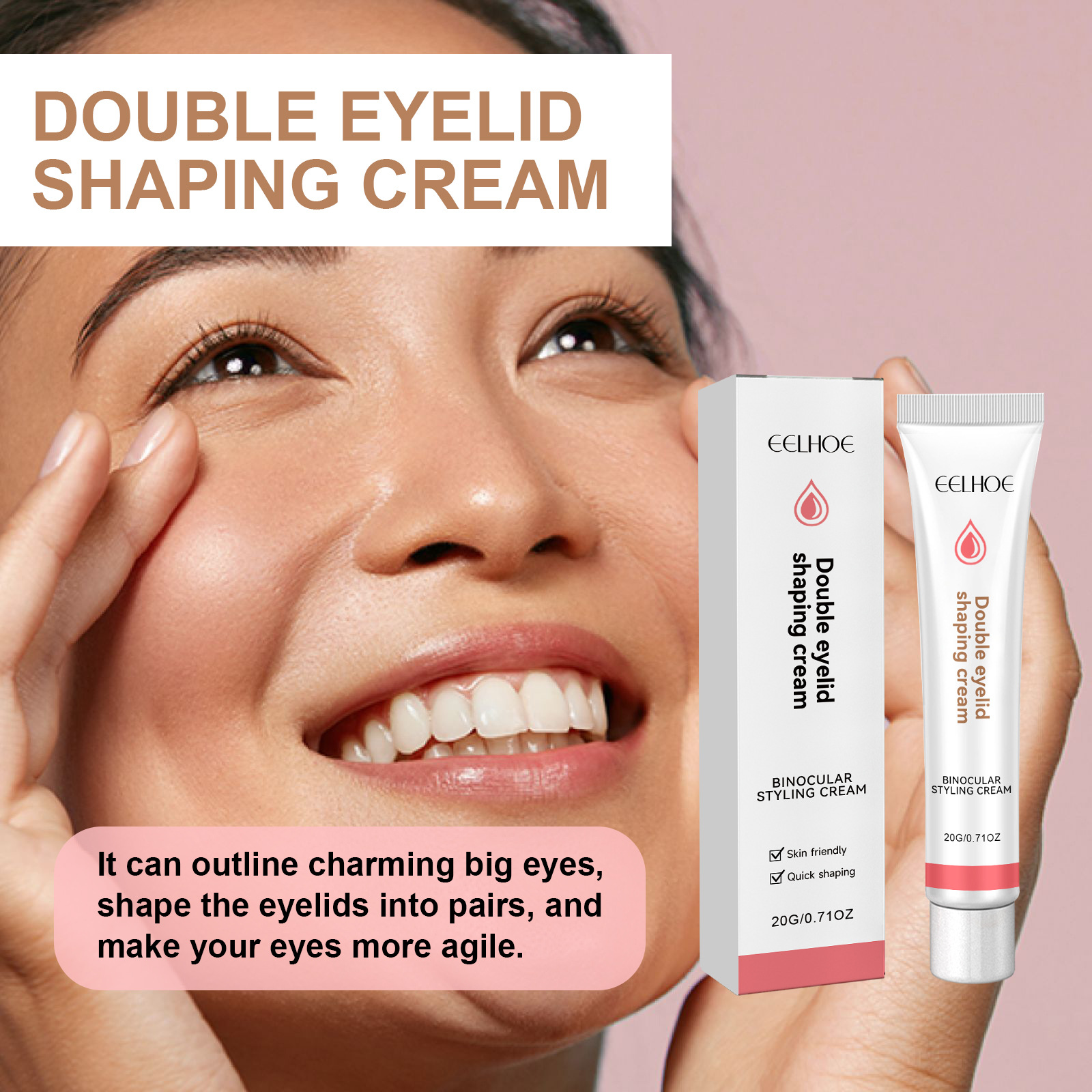 Double Eyelid Styling Cream Natural Invisible Long Lasting Eyelid Shaping Gel