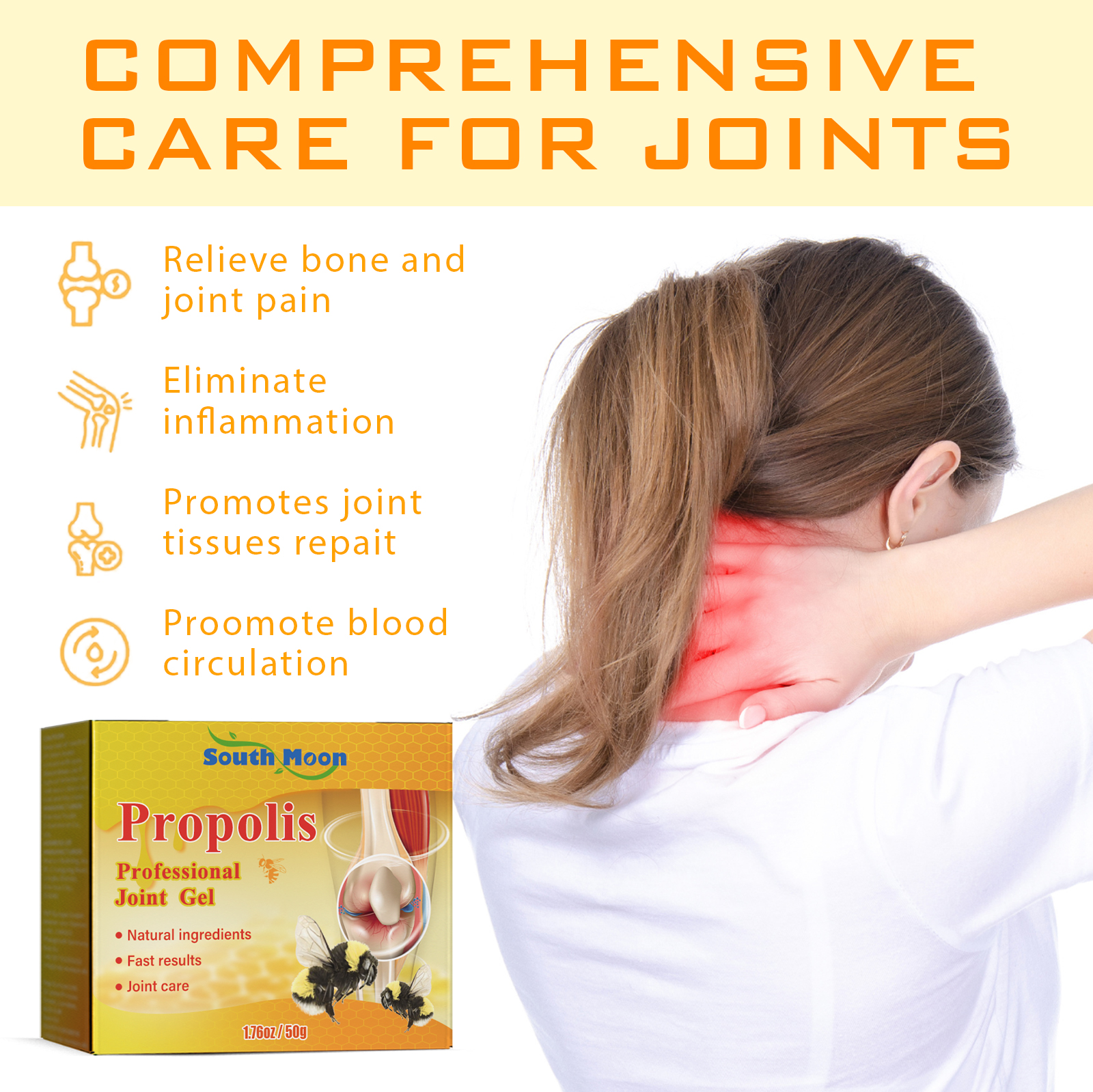Joint Bee Venom Soothing Cream For Muscle Discomfort Lumbar Shoulder Neck Care Daily Massage Balm