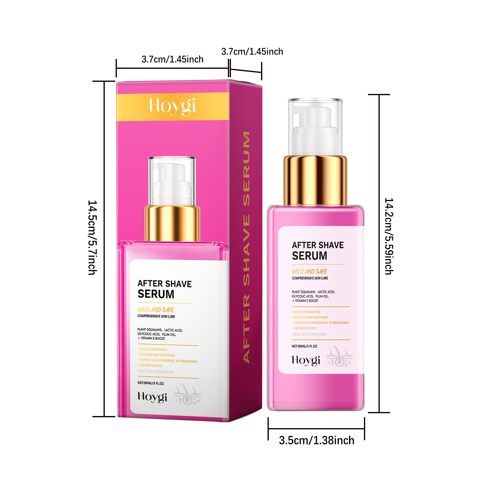 After Shave Hair Removal Care Serum Apricot Oil Vitamin E Soothing Moisturizing Daily Skin Care 90ml