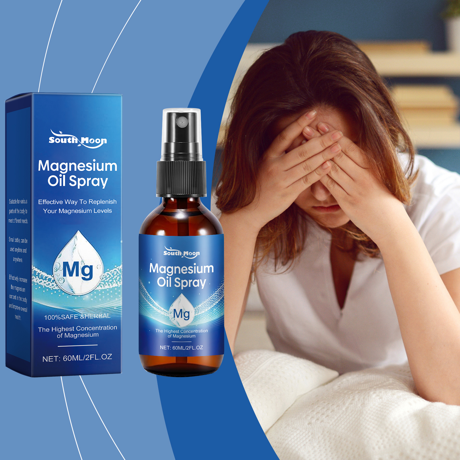 Tea Tree Sleep Spray Magnesium Body Relaxing Moisturizing Night Care For Muscle Recovery