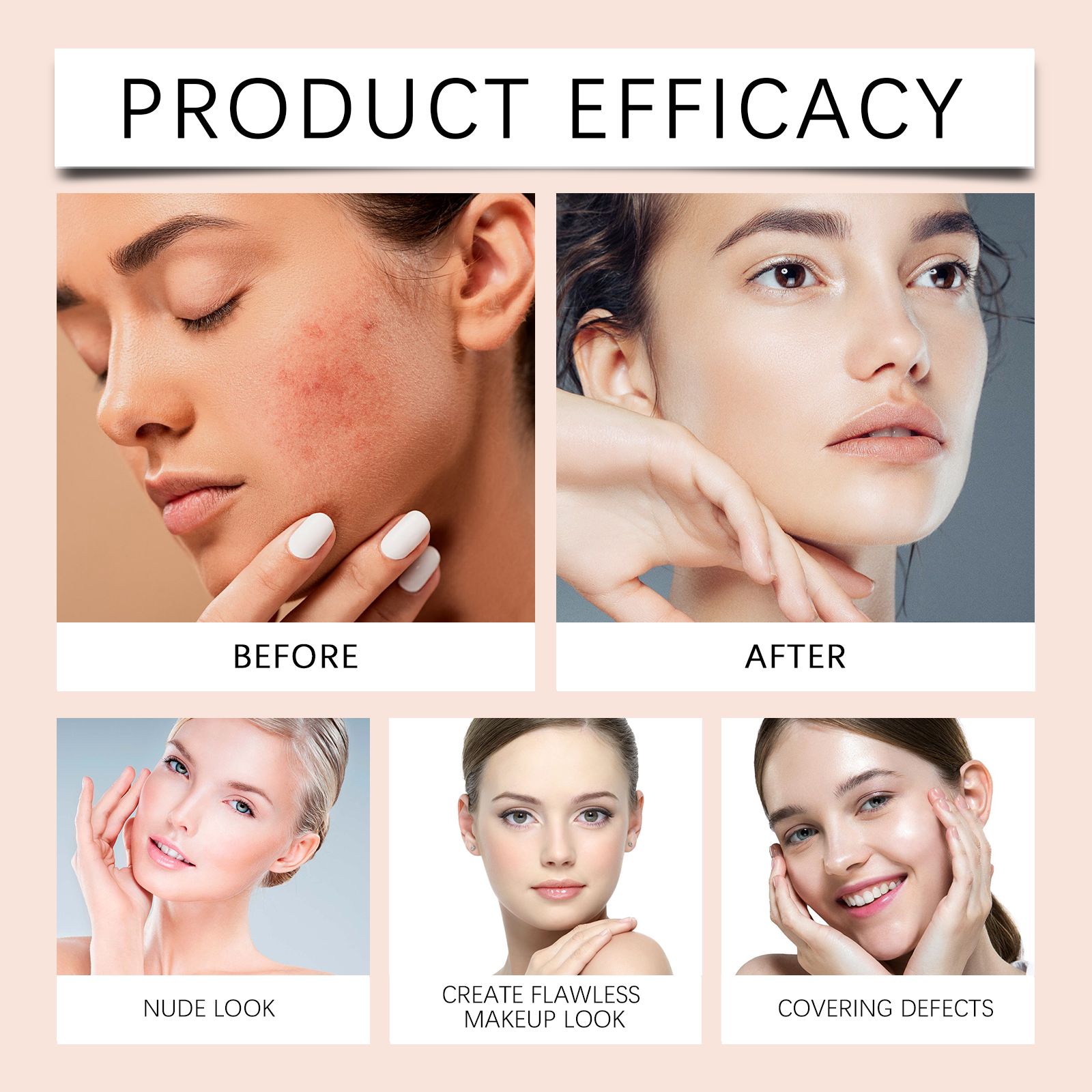Protective BB Cream Ivory Moisturizing Coverage UV Shield For Daily Face Makeup