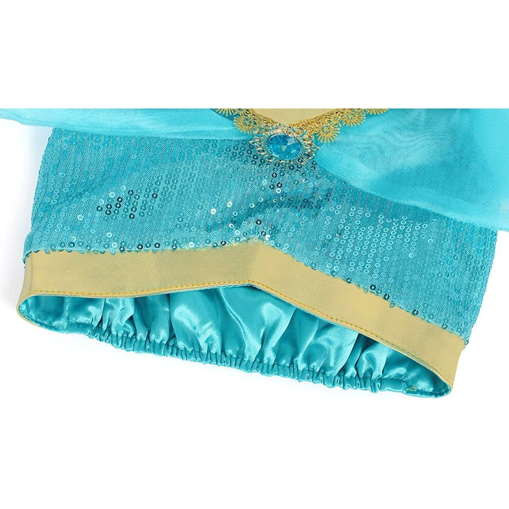 (5~6 Years) AmzBarley Princess Jasmine Dress Up Costumes