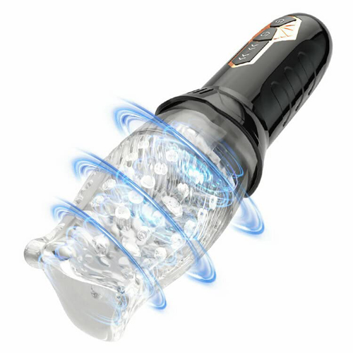 Male Sex Toys Electric Male Masturbator Cup Mastuabors Toys Automatic Masturberbate Adult Oral Pocket Pussy Vibrator Stroker Toy Realistic Massager for Penis Stimulation Rotating Vibrating Functions