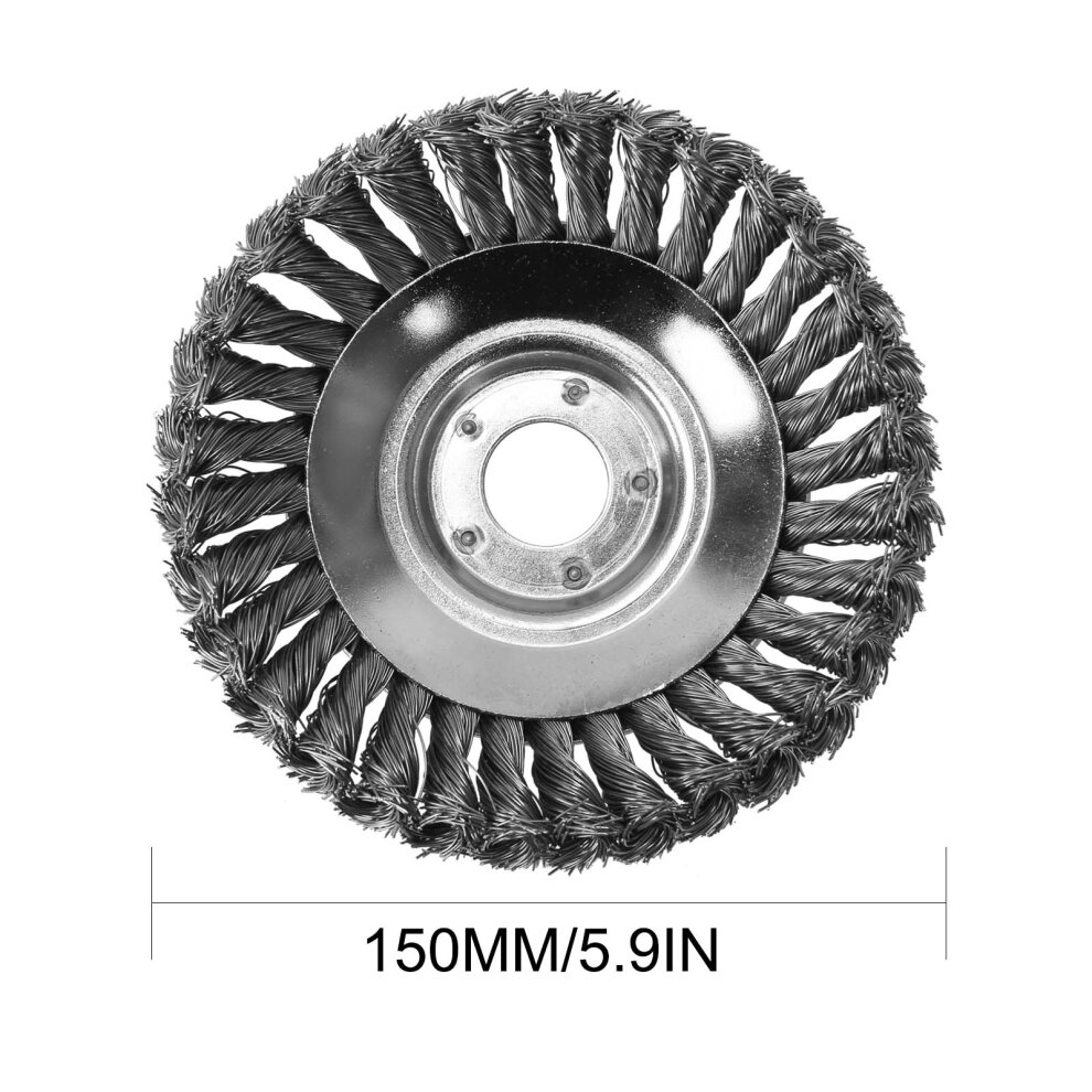 Steel Wire Wheel Trimmer Head Garden Weed Cutter Brush Lawn Mower Head