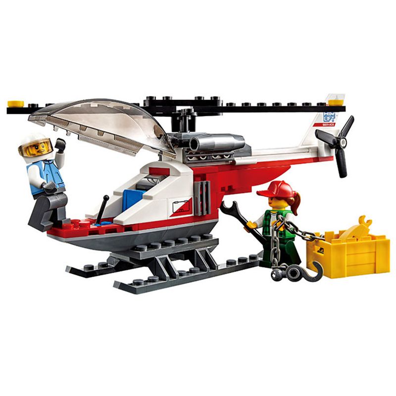 City Rescue Helicopter Building Bricks for Children Compatible For Lego