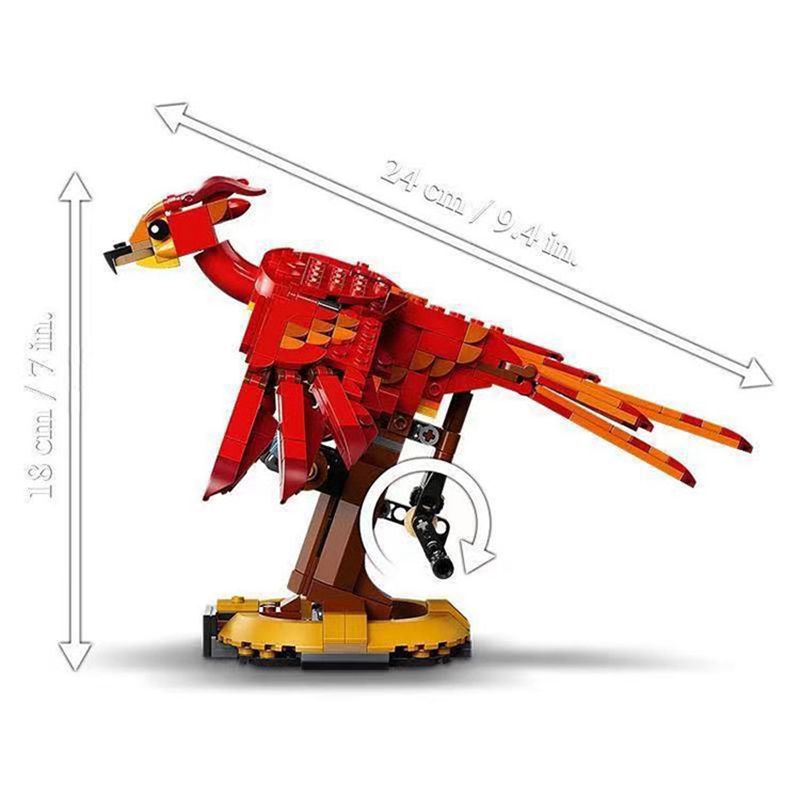 Harry Potter Fawkes Dumbledore’s Phoenix Building Blocks Model