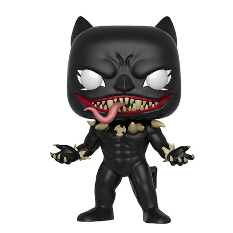 (with box #130) FUNKO POP Marvel Civil War Build A Scene Black Panther Vinyl Action Figure Collectible Toys Wakanda King Model Toys for Children Gifts