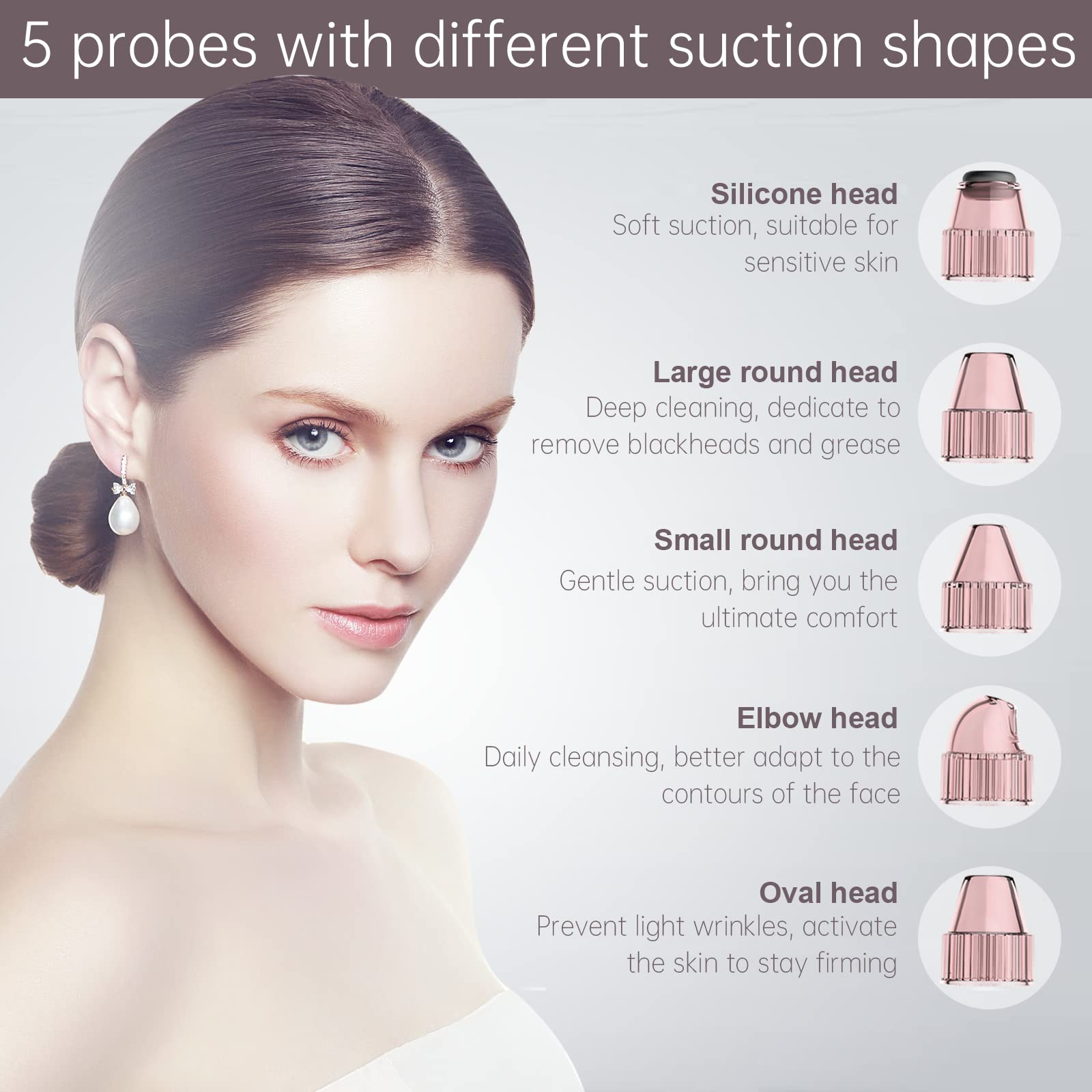 Blackhead Remover Vacuum Blackhead Extractor Face Pore Cleaner