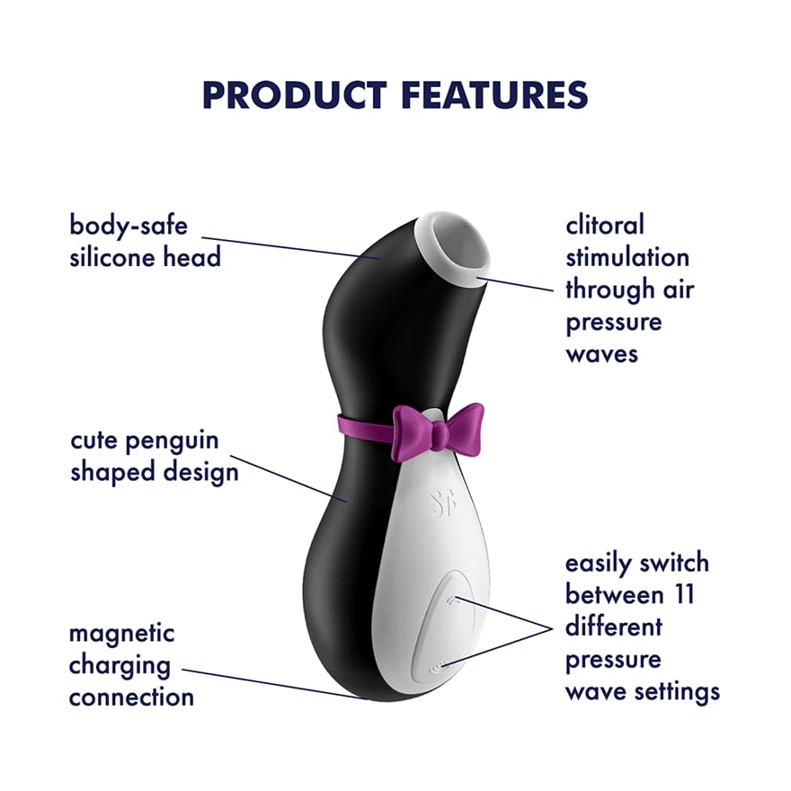 Satisfyer Pro Penguin Next Generation Clitoris Sucker Clitoral Licking Sucking Vibrator Masturbator Adult Sex Toy Gift for Women