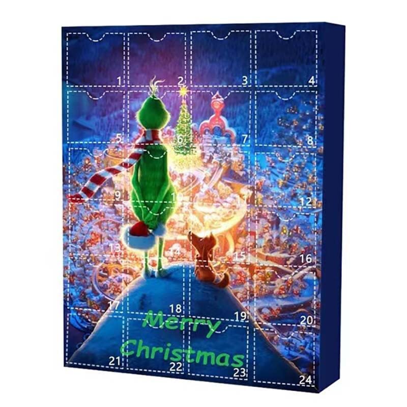 Christmas Advent Calendar 2023 Grinch Christmas 24 Days Countdown Calendar for Kids Adult Elf Figures Doll Xmas Vacation Stocking Stuffer Idea Gifts