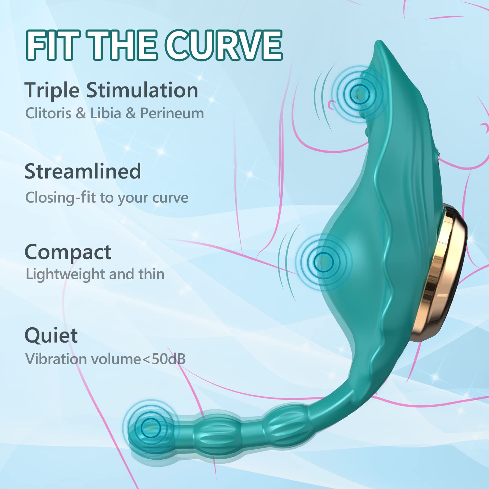 Wearable Vibrators Sex Toys for Women Erotic Adult Toys for Couples G-spot Clitoral Vagina Stimulator with Magnetic Clasp App and Remote Control