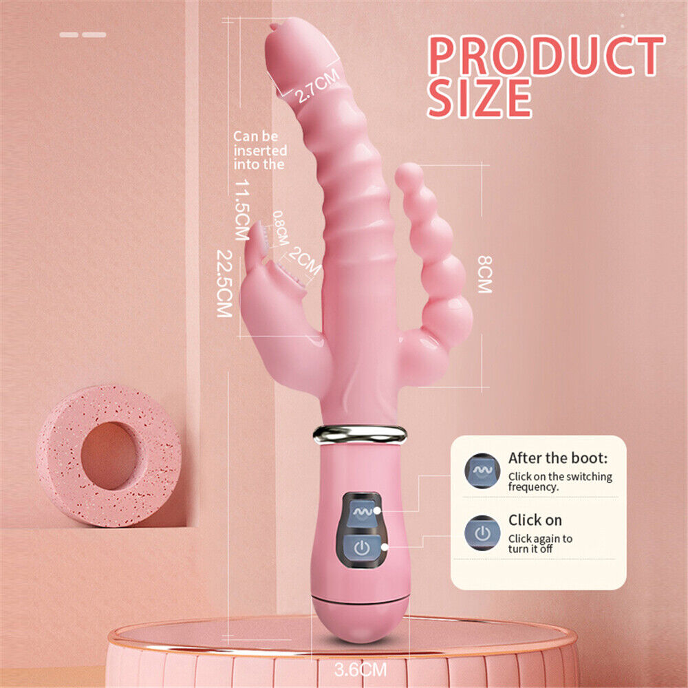Women Sex Toys Rabbit Vibrator for Couples Clit Vibrator Multi Speed Licking Dildo G Spot Bullet Adult Toys Stimulator