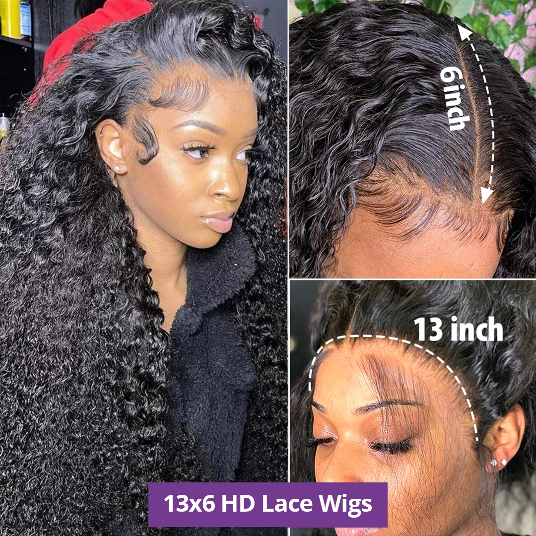 (360 Hd Lace Wig 18 inches) Water Wave Lace Front Wig 5x5 Lace Closure Wig 13x4 13x6 Hd Lace Frontal 360 Curly Human Hair Wigs For Women Human Hair
