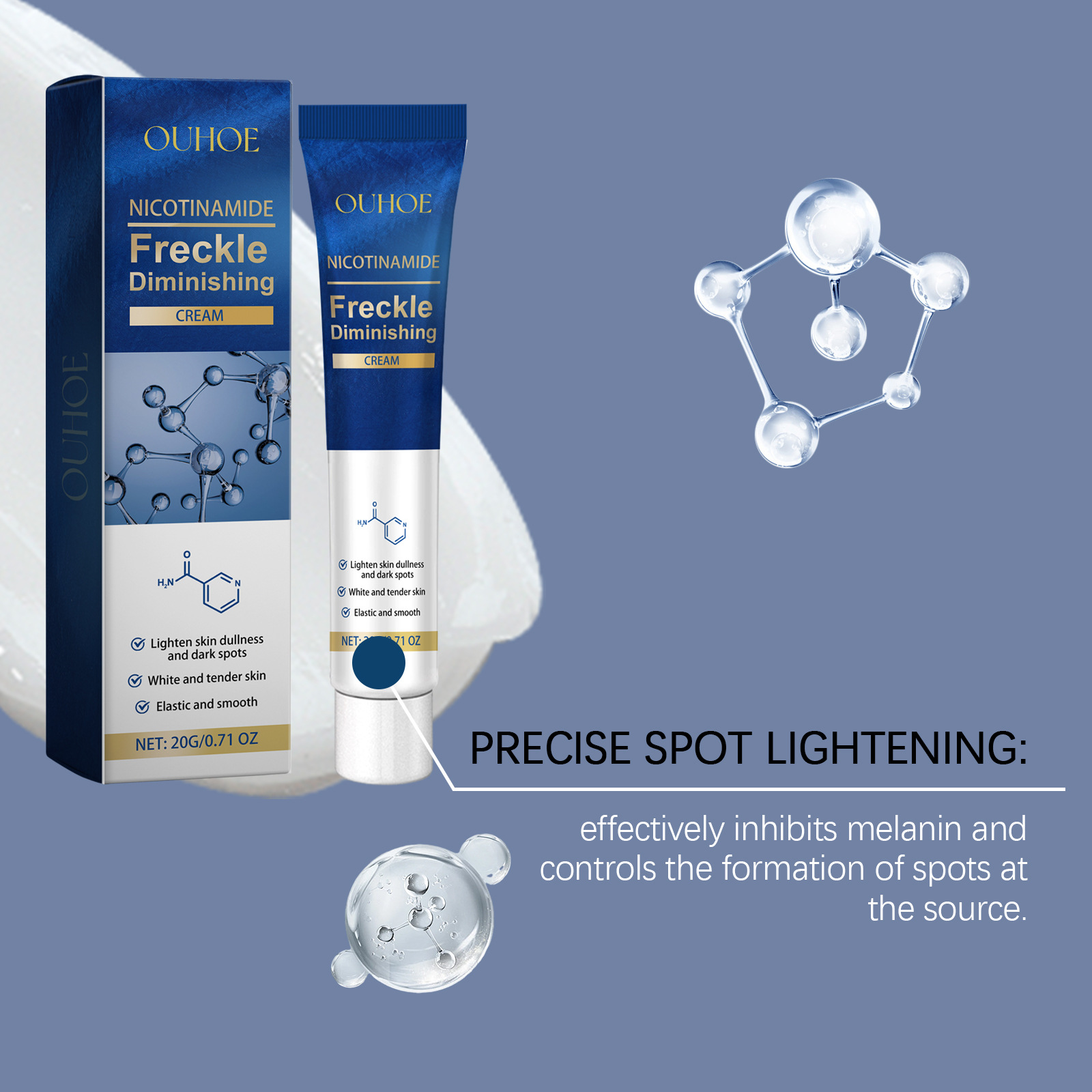OUHOE Freckle Remover Cream Face Removing Dark Spot Melasma Chloasma Senile Plaques Sunburn Cyasma Chorioplaque Freckle