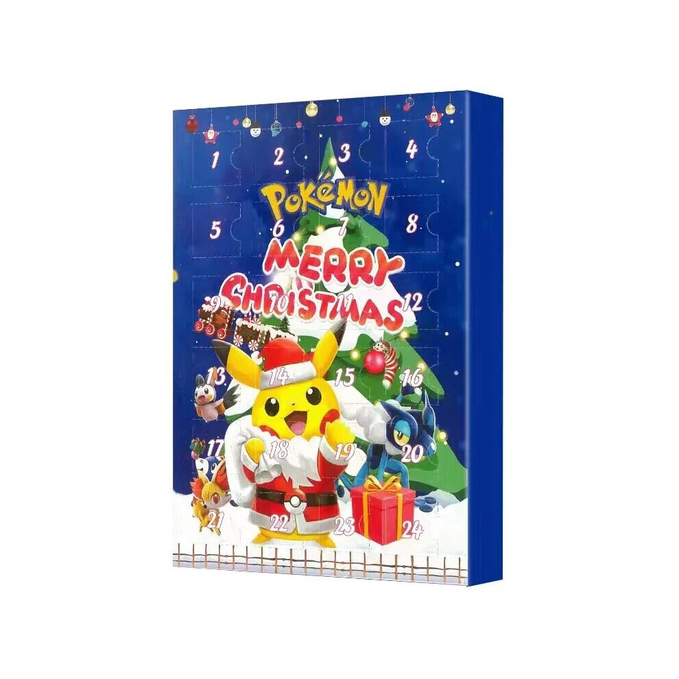 24Pcs Pokemon 2024 Advent Calendar 24 Days Xmas Countdown Christmas Gifts Kids Toys