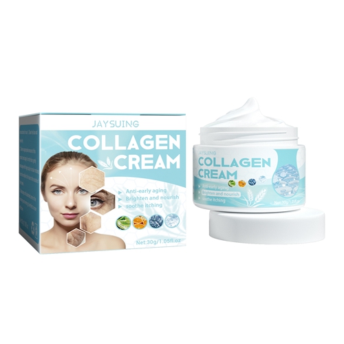 Collagen Face Cream Anti Aging Wrinkle Fine Lines Remover Firming Improve Dullness Nourishing Moisturizing Brightening Whitening Skin Smooth Lotion Cream