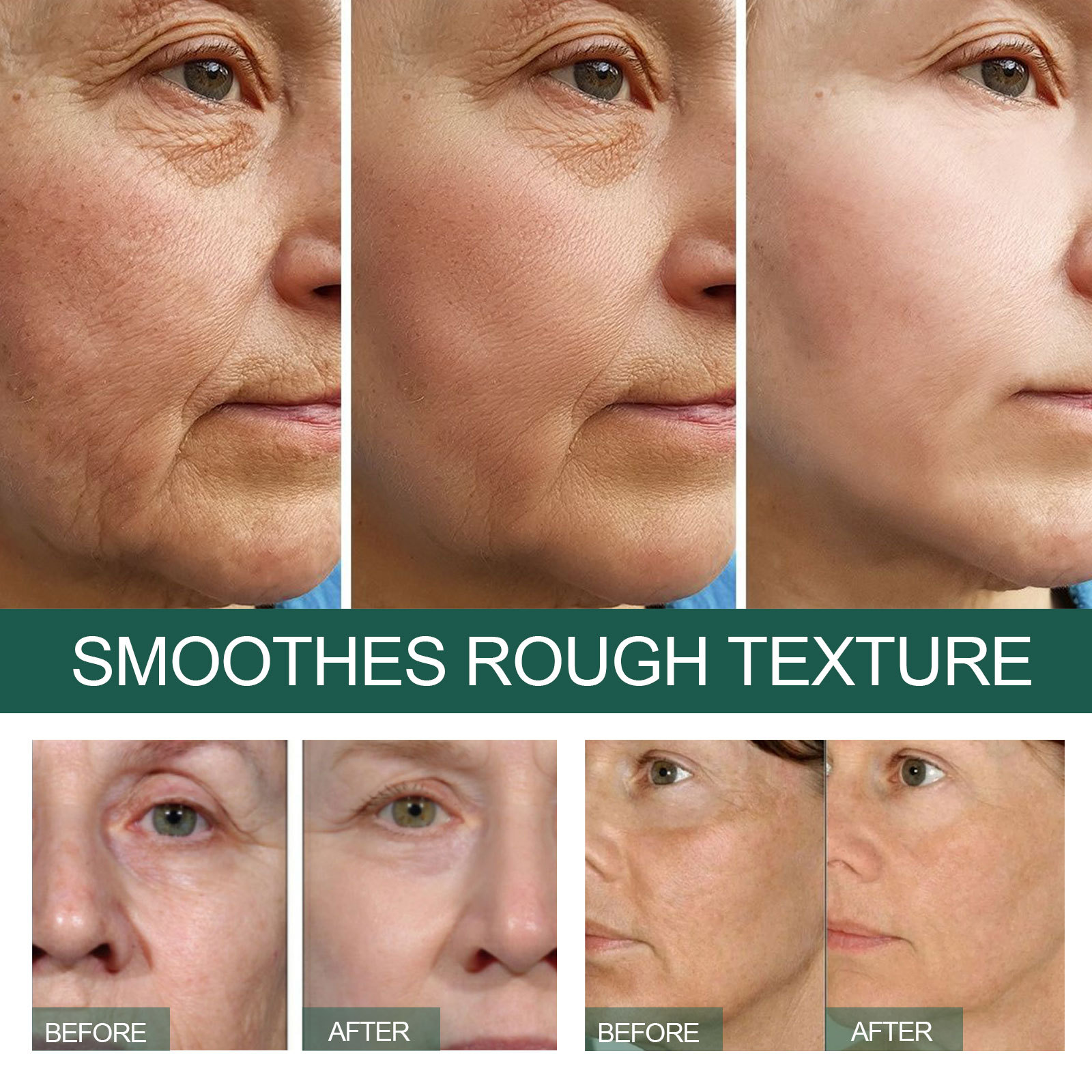 (1 PC) EELHOE Anti Wrinkle Serum Firming Face Serum Anti Aging Anti Dark Circles Removal Forehead Lines Face Care Frown Lines Repair Facial Essence 30ml