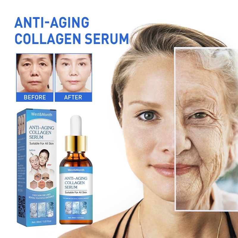 Anti-Aging Collagen Serum Wrinkle Remover Facial Brighten Fade Fine Lines Whitening Cream Skin Care
