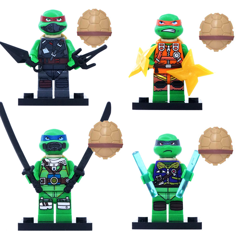 Teenage Mutant Ninja Turtles Mini Figures and Building Blocks Series Anime Collectible Suitable for Party Decorations Kids Festival Gifts