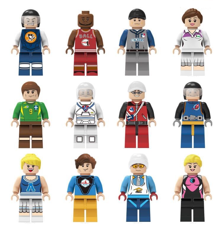 (8 Pcs Professions C) Mini Figures Toys Different Professions with Different Clothes Building Blocks Role Play Collection Happy Playset Gifts for Kids
